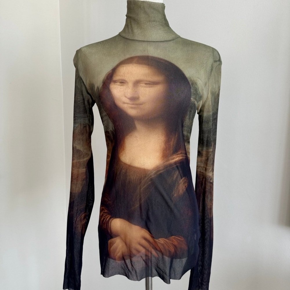 Jean Paul Gaultier Mona Lisa Mesh Top